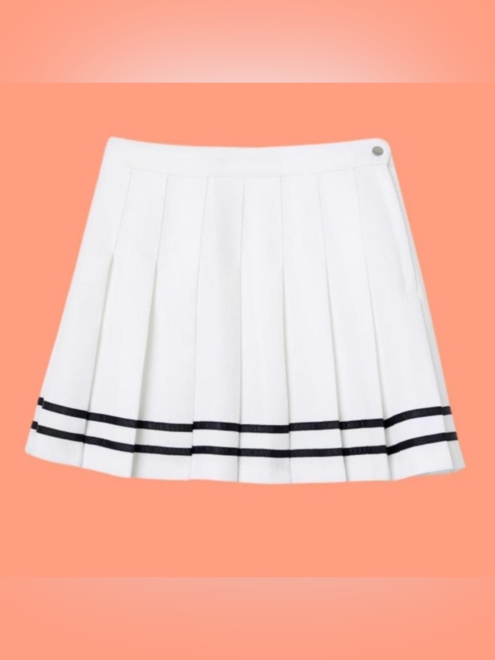 H&M Short Pleated High Waist Skirt